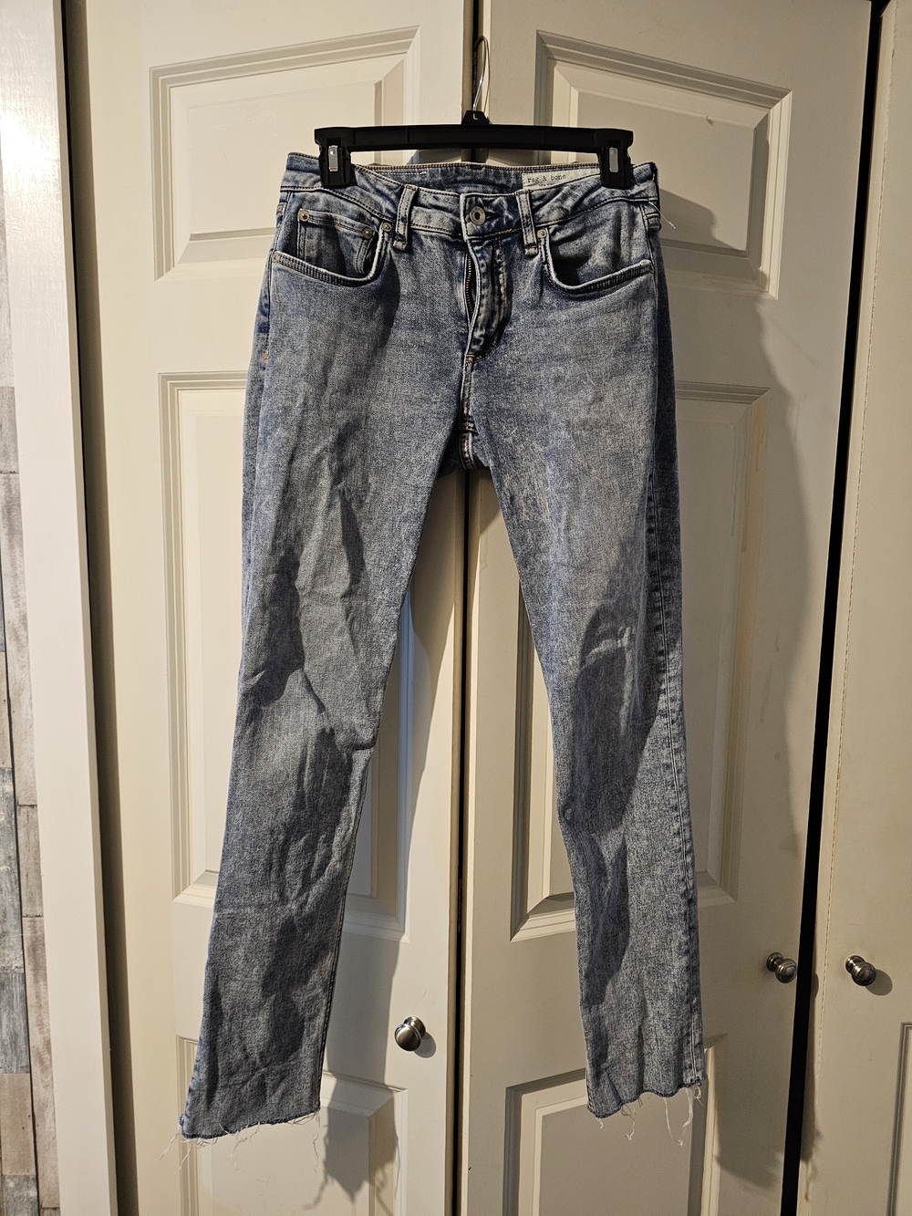 rag & bone faded blue denim jeans